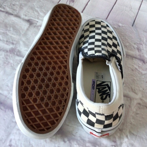 Vans Black and White Checkered Sneakers - Picture 5 of 10